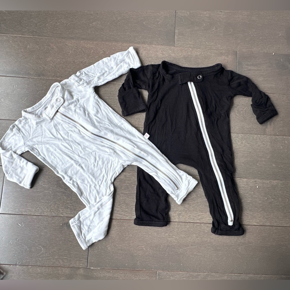 BUNDLE-Posh Peanut Black & White Baby Onesie